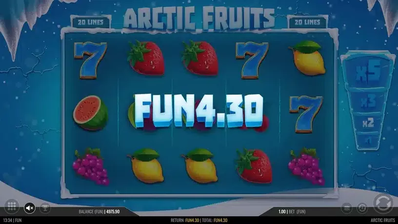 Arctic Fruits slot screenshot 4