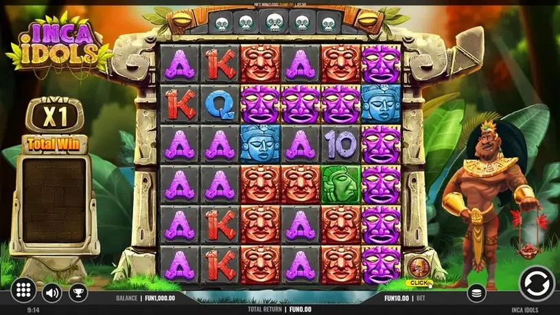 Inca Idols slot screenshot 1