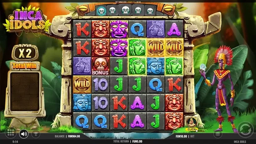 Inca Idols slot screenshot 2