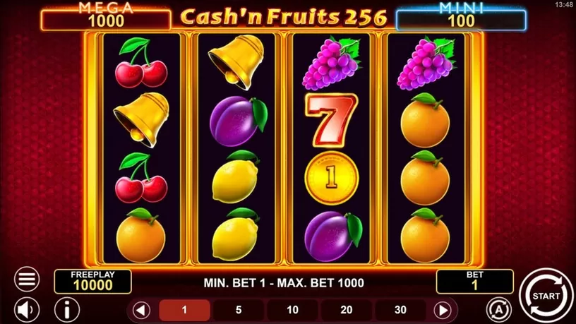 Cash’n Fruits 256 Hold And Win slot screenshot 1