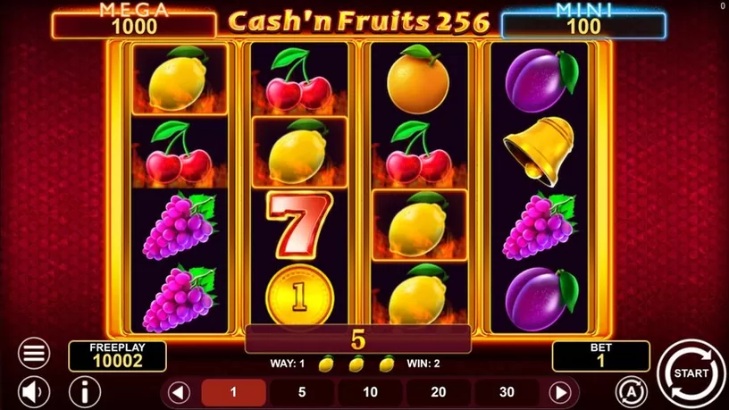 Cash’n Fruits 256 Hold And Win slot screenshot 2