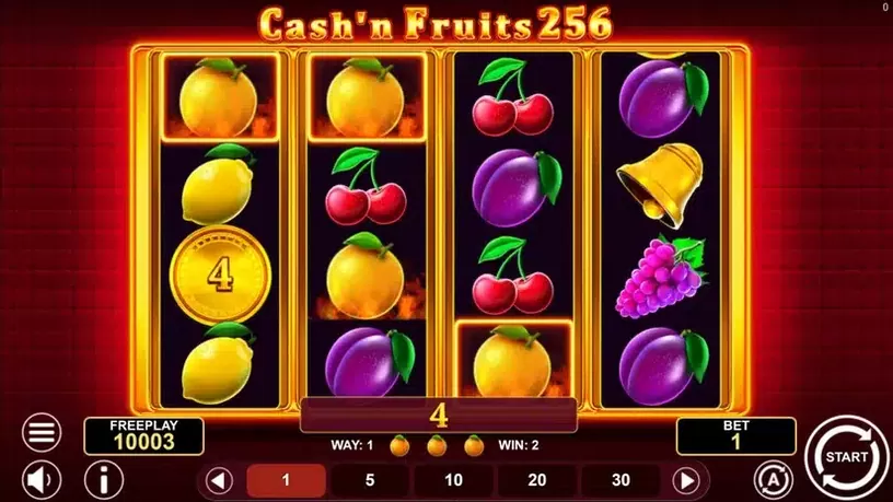 Cash’n Fruits 256 slot screenshot 2