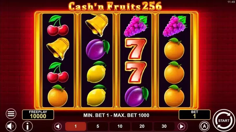 Cash’n Fruits 256 slot screenshot 1