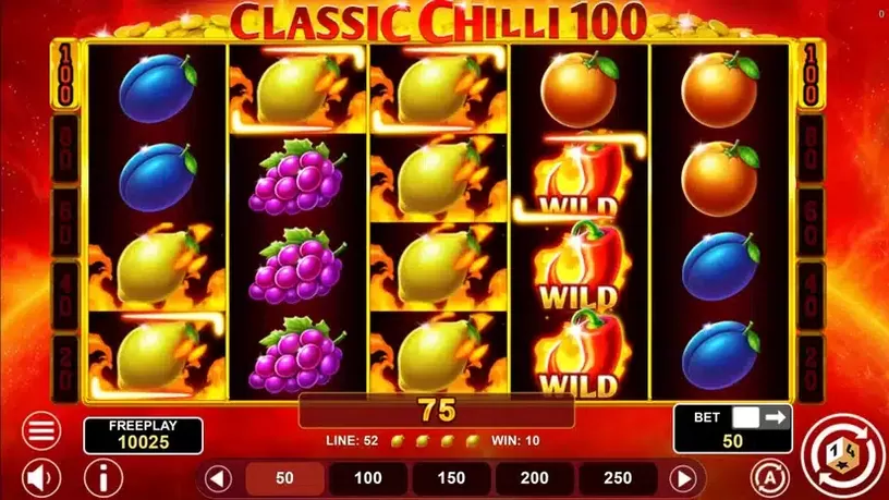 Classic Chilli 100 slot screenshot 2