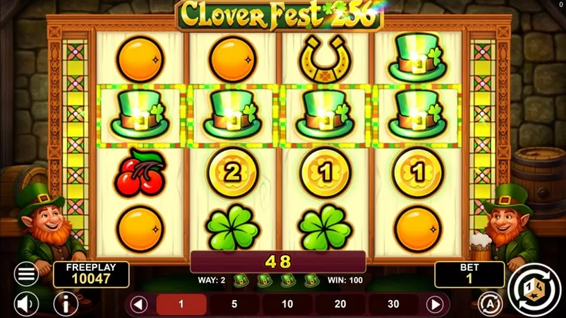 Clover Fest 256 slot screenshot 1