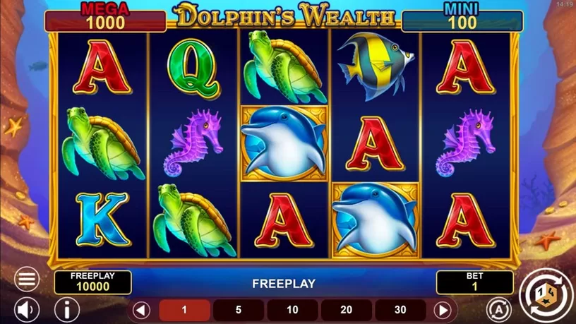 Dolphin’s Wealth Win Spins slot screenshot 1
