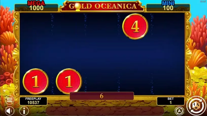 Gold Oceanica Hold And Win slot screenshot 5
