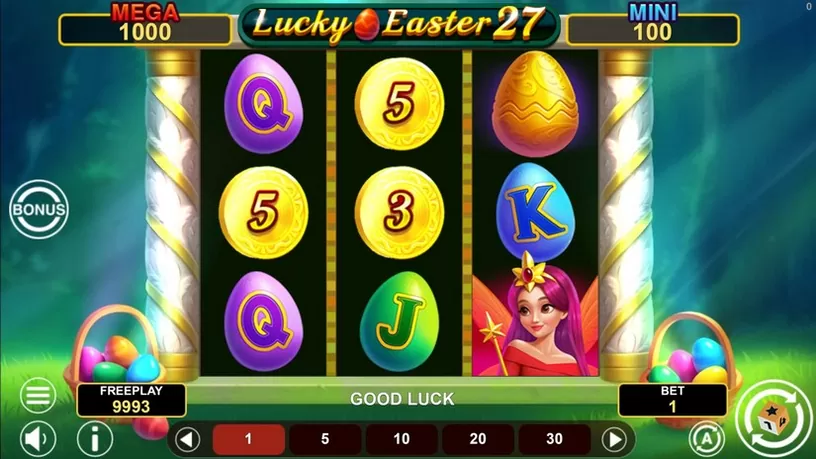 Lucky Easter 27 Hold And Win slot screenshot 2
