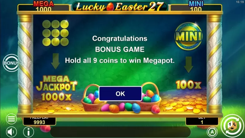 Lucky Easter 27 Hold And Win slot screenshot 3
