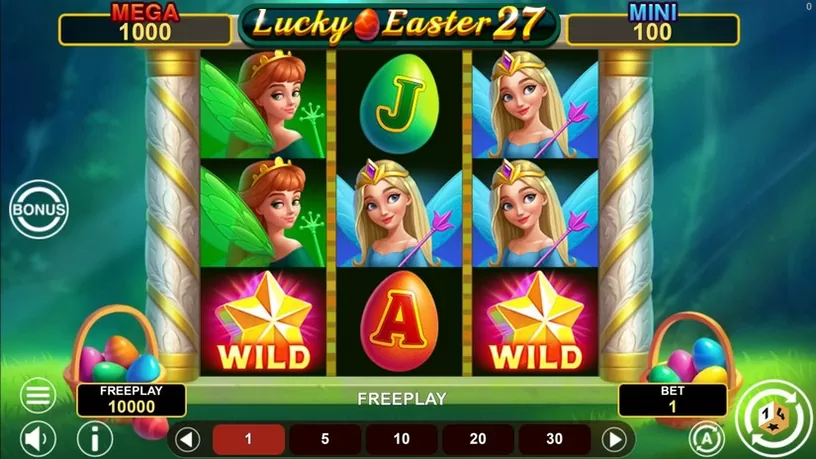 Lucky Easter 27 Hold And Win slot screenshot 1