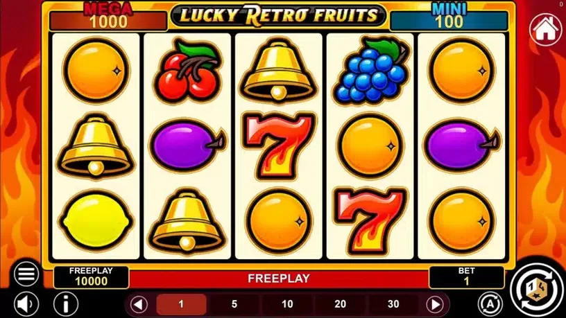 Lucky Retro Fruits Hold And Win slot screenshot 1