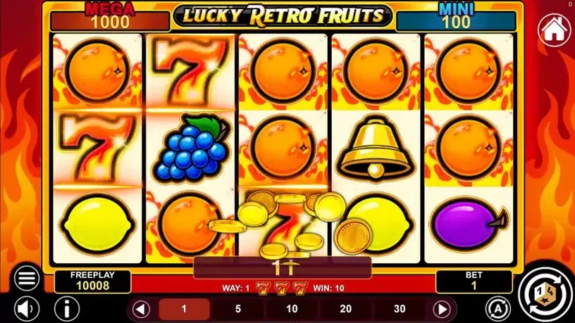 Lucky Retro Fruits Hold And Win slot screenshot 4