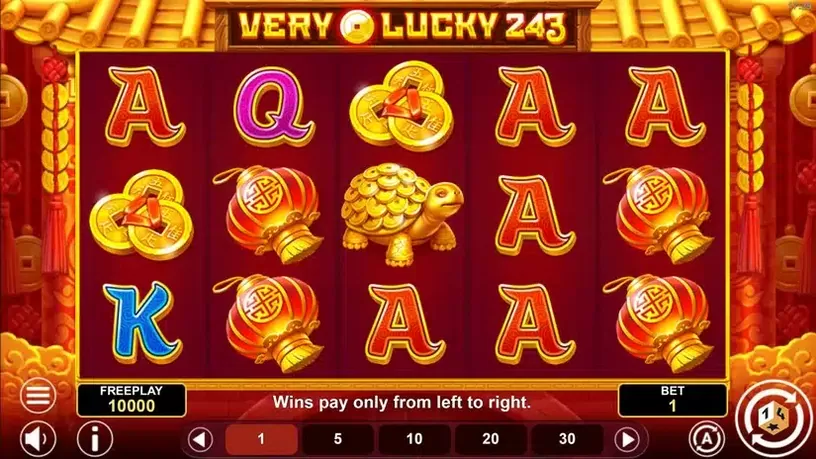 Very Lucky 243 slot screenshot 1