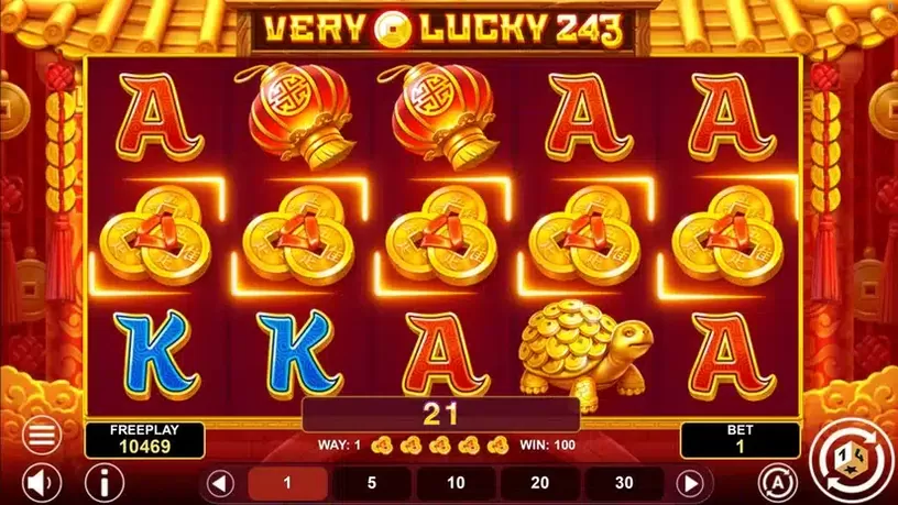 Very Lucky 243 slot screenshot 3