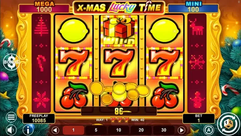 Xmas Lucky Time Hold And Win slot screenshot 2