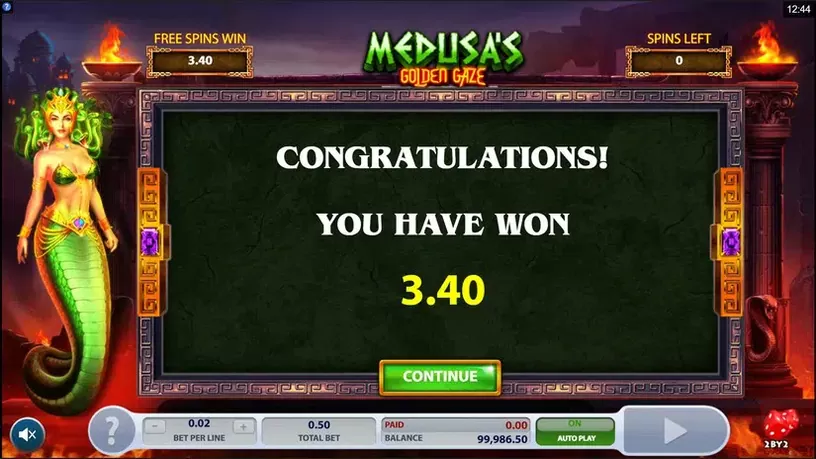 Medusa’s Golden Gaze slot screenshot 5
