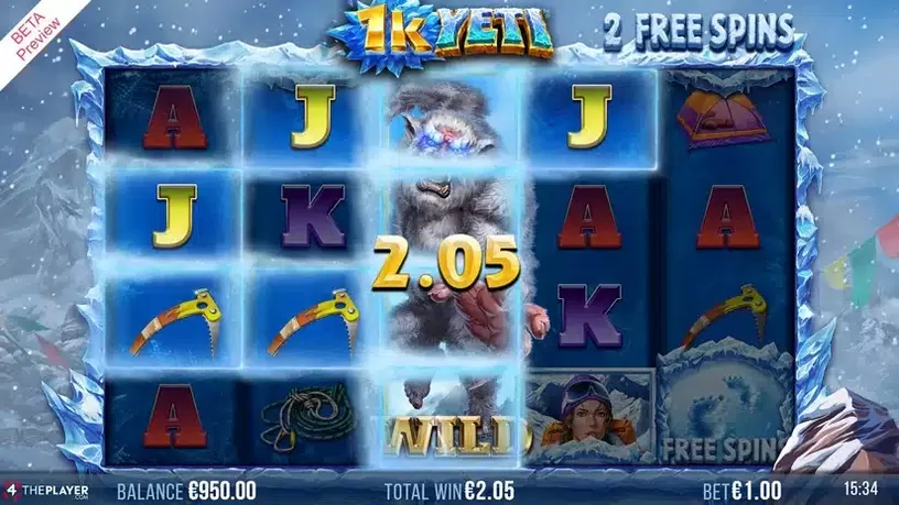 1K Yeti slot screenshot 4
