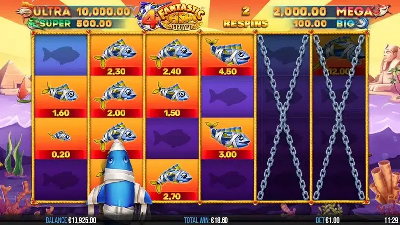 4 Fantastic Fish In Egypt slot screenshot 5