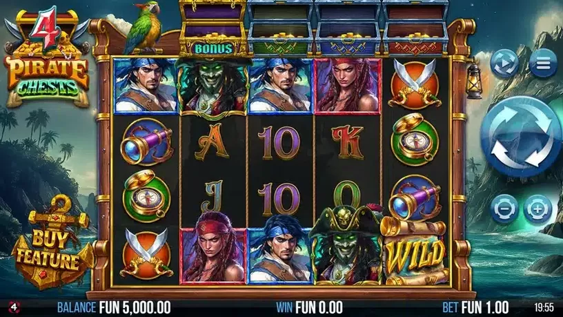 4 Pirate Chests slot screenshot 1