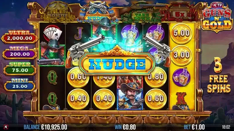 4TP Guns N’ Gold slot screenshot 4