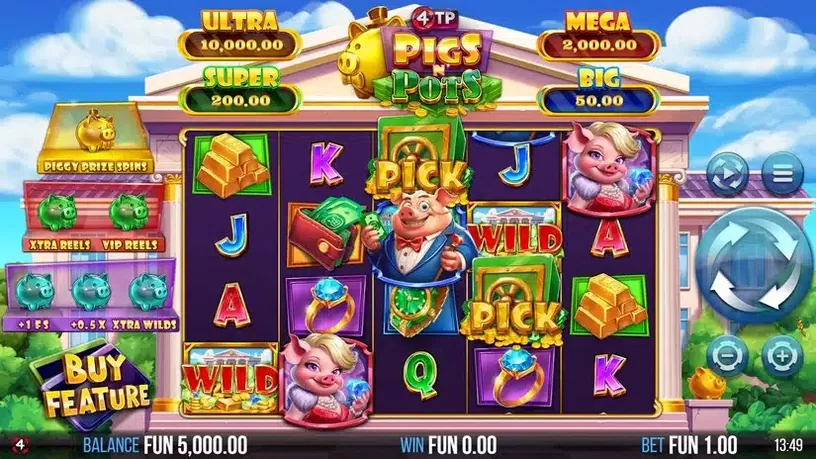 4TP Pigs N’ Pots slot screenshot 1