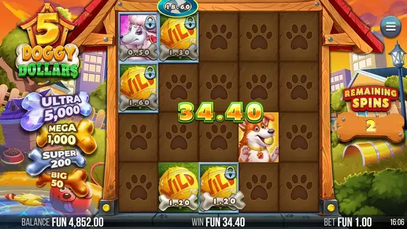 5 Doggy Dollars slot screenshot 7