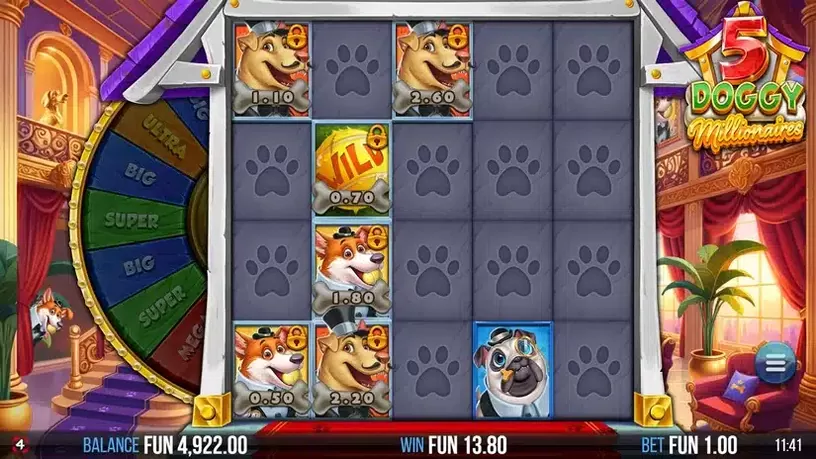5 Doggy Millionaires Dream Drop slot screenshot 5