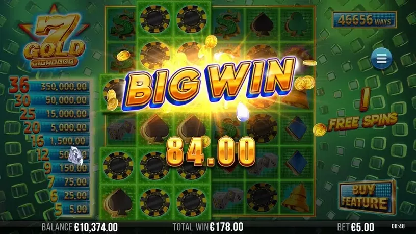 7 Gold Gigablox slot screenshot 8