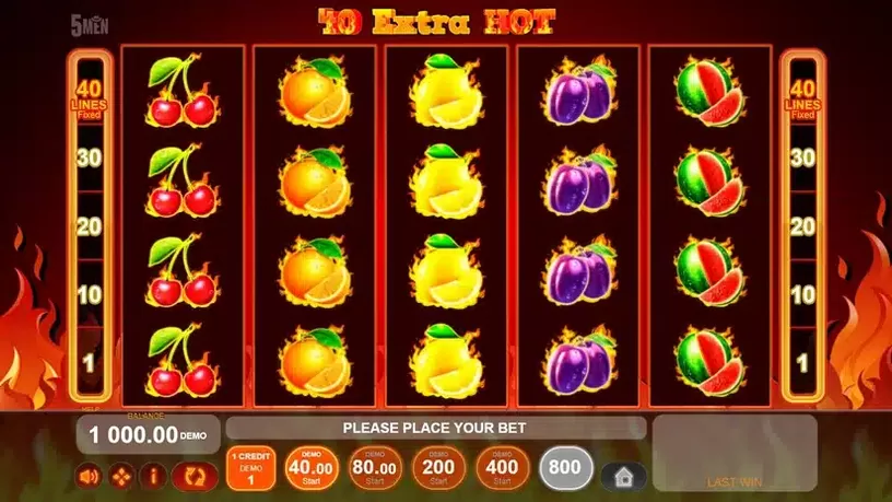 40 Extra Hot slot screenshot 1