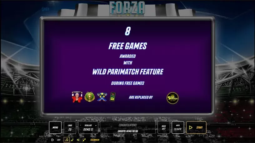 Forza slot screenshot 3