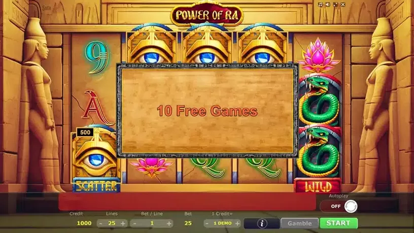 Power of Ra slot screenshot 4
