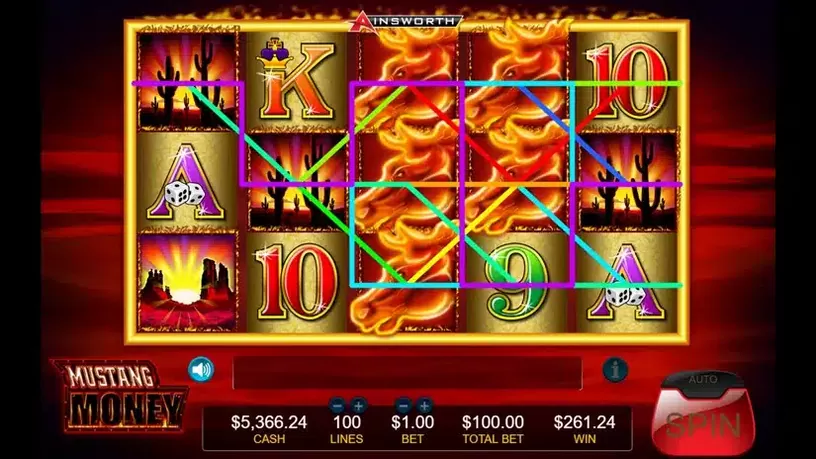 Mustang Money slot screenshot 3