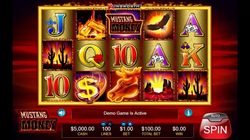 Mustang Money slot screenshot 1