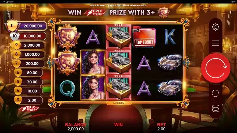 Agent Blitz Mission Moneymaker slot screenshot 1