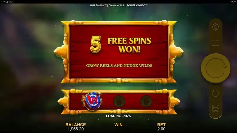 Chests of Gold Power Combo slot screenshot 2