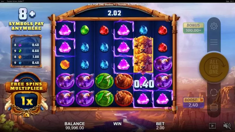 Thunder Riches Buffalo slot screenshot 5