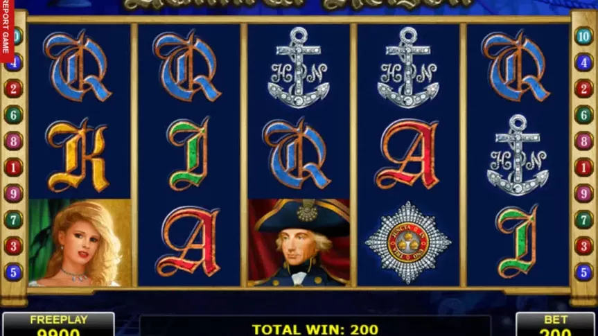 Admiral Nelson slot screenshot 2