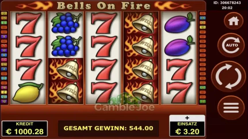 Bells on Fire slot screenshot 2