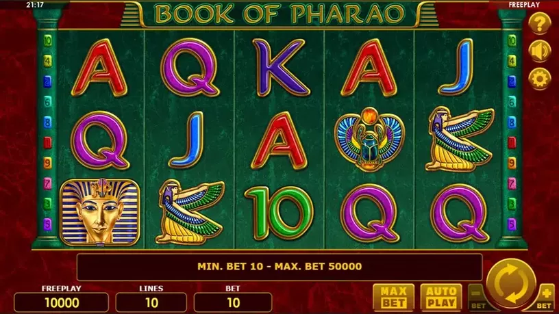 Book Of Pharao slot screenshot 1