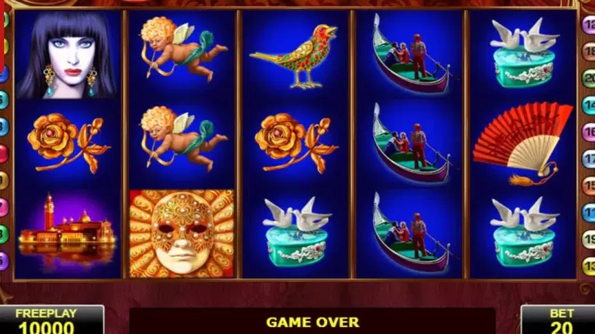 Casanova slot screenshot 2