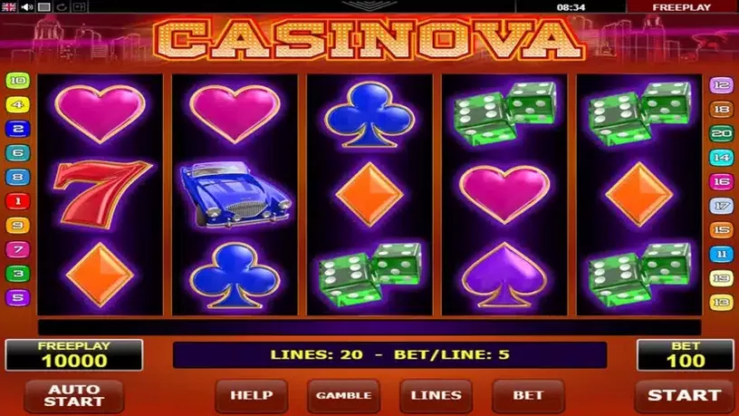 Casinova slot screenshot 1