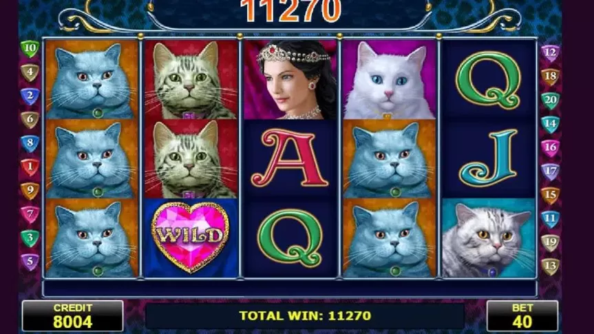 Diamond Cats slot screenshot 3