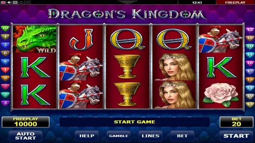 Dragons Kingdom slot screenshot 1