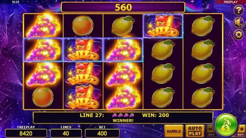 Fiery Fruits slot screenshot 2