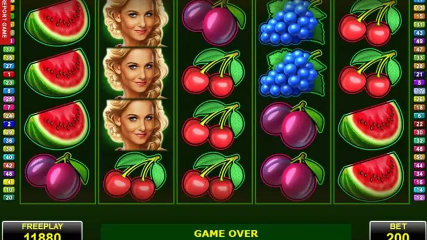 Fortunas Fruits slot screenshot 1