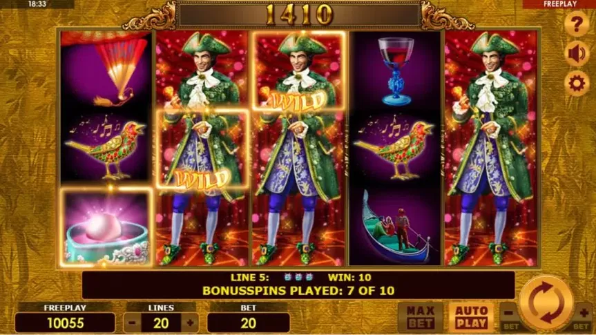 Grand Casanova slot screenshot 5