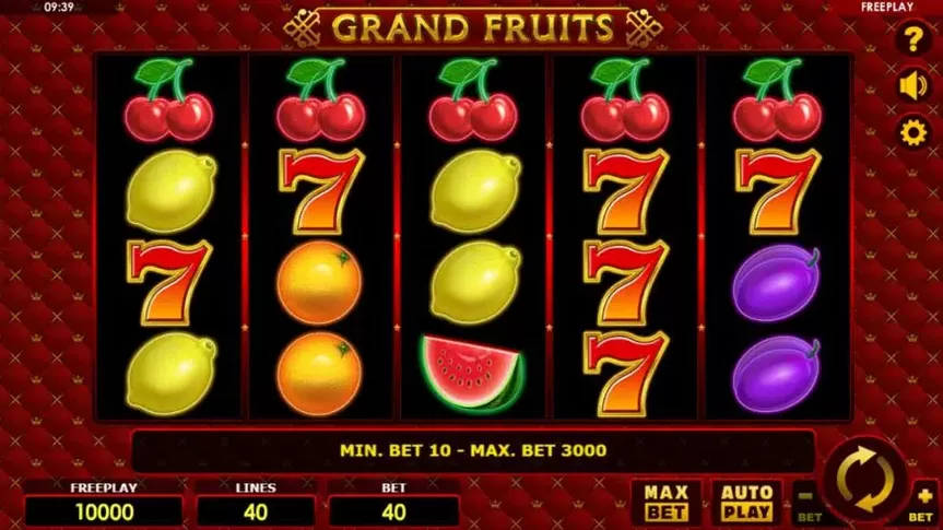 Grand Fruits slot screenshot 1