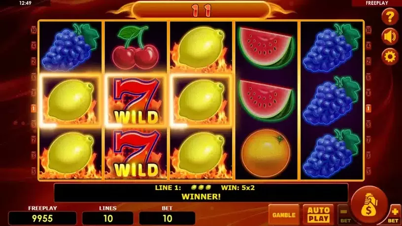 Hot Fruits 10 slot screenshot 4