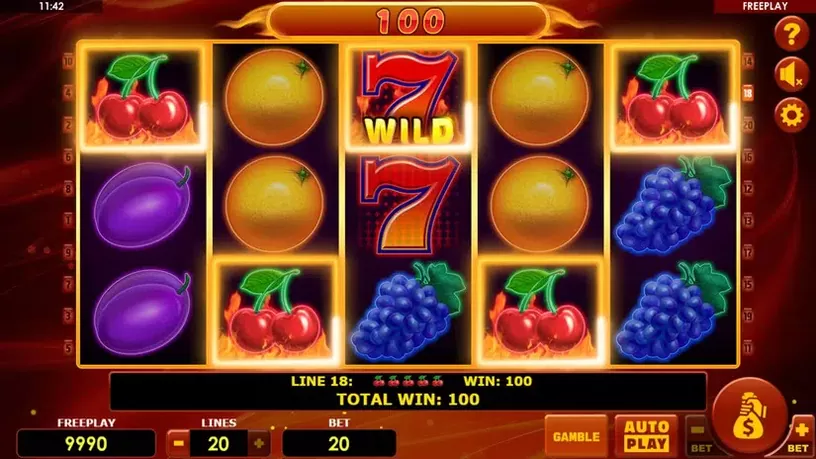 Hot Fruits 20 slot screenshot 2