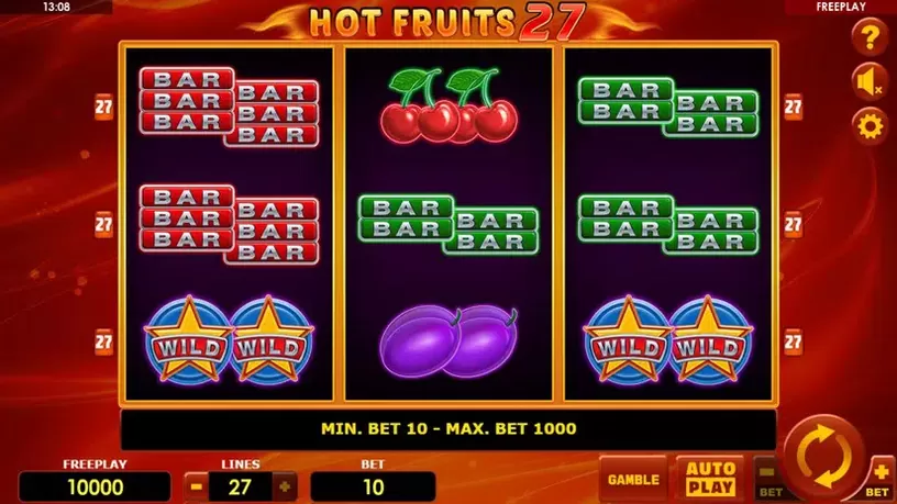 Hot Fruits 27 slot screenshot 1
